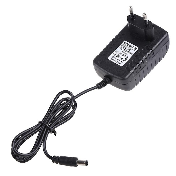 Adaptor de alimentare 18V, 1A-3A, pentru LED-uri, CCTV, router, 100x60x50mm, negru