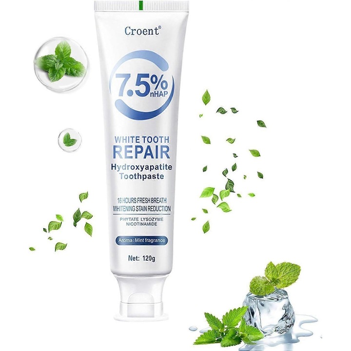 Hidroxiapatitás fogkrém, zománcerősítő és fogtömő, fluormentes, 1 darab