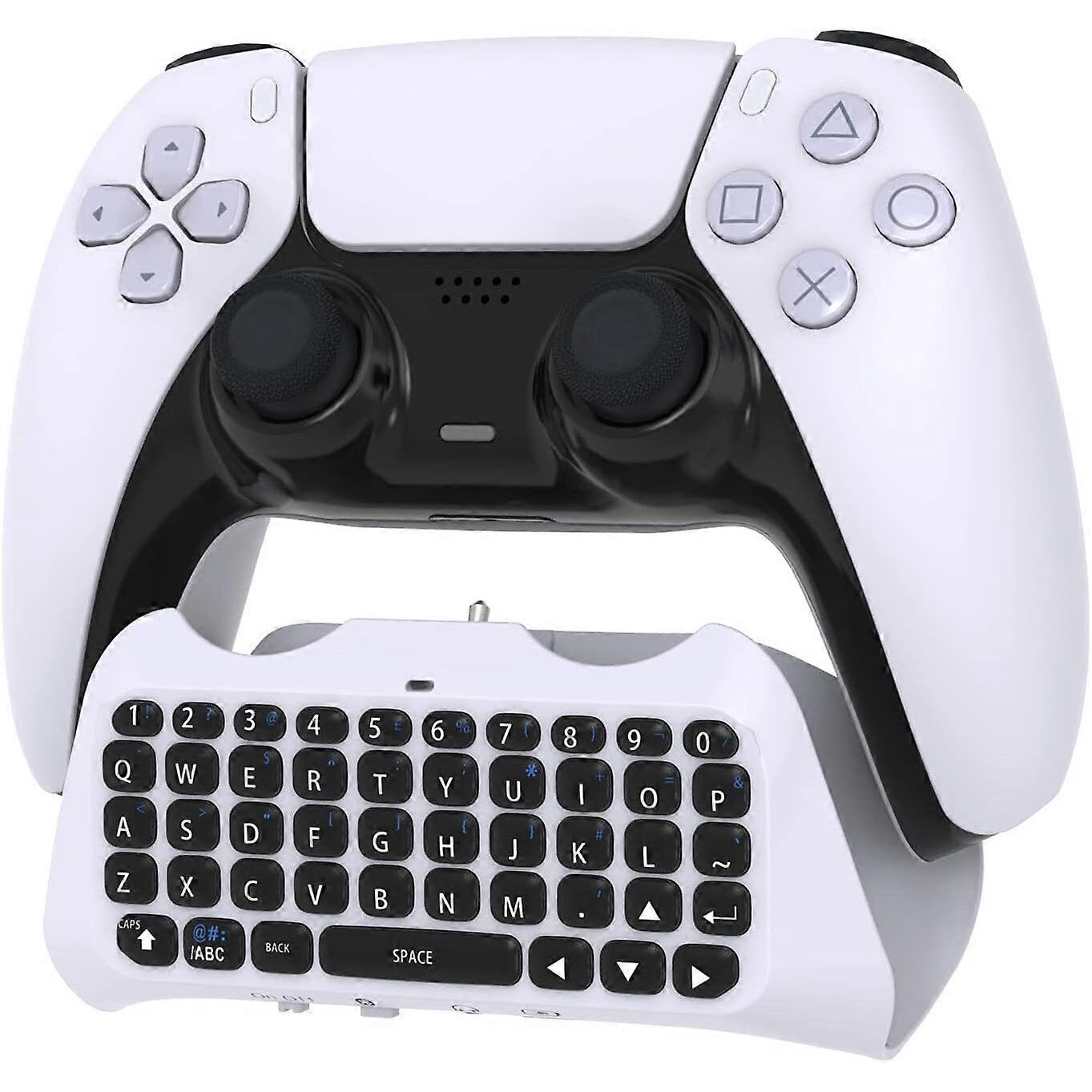 Tastatura wireless pentru controller PS5, 47 taste, functie audio