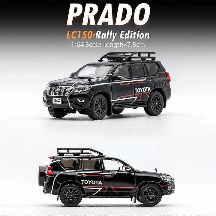 Masinuta GCD 1/64 Toyota Prado 150, ötvözet modell, gyűjthető dísz, kis méretű, sokszínű