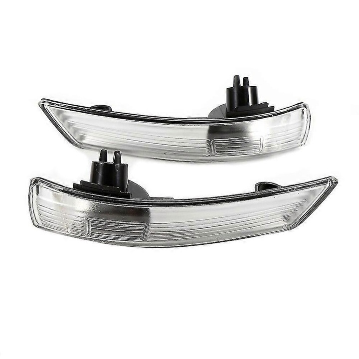 Set 2 Lampi Semnalizare pentru Oglinzi Laterale Ford Focus II 2008-2011, Ford Focus III 2010-2014, Plastic, Montare Usoara