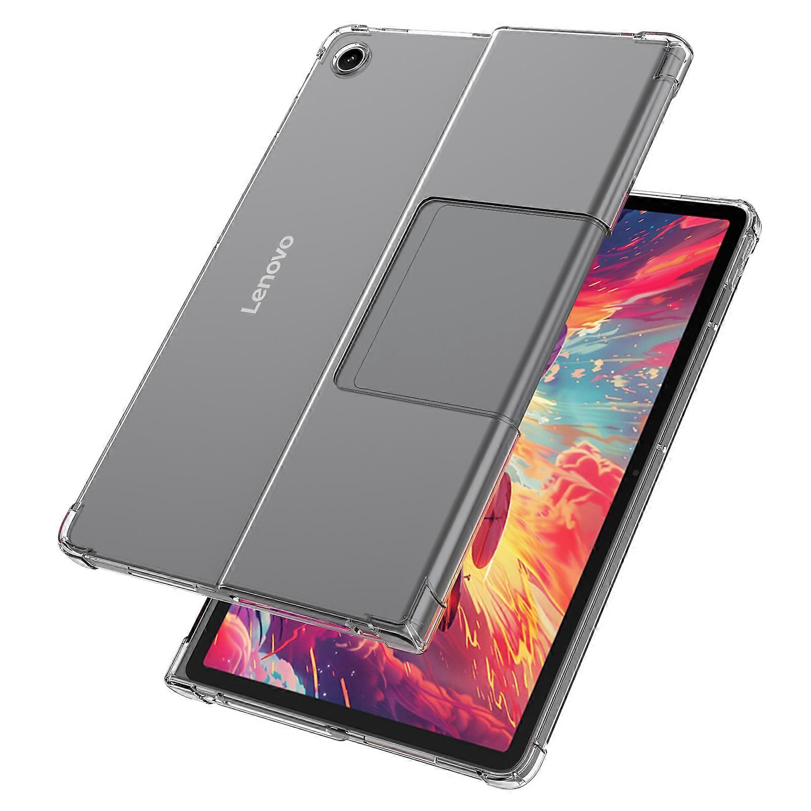 Husa tableta TPU transparenta pentru Lenovo Tab Plus, protectie colturi, design ultra-subtire