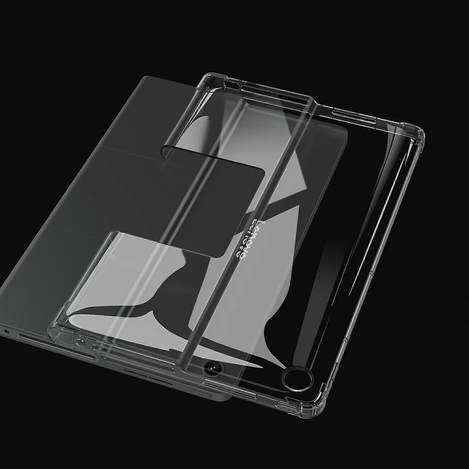 Husa tableta TPU transparenta pentru Lenovo Tab Plus, protectie colturi, design ultra-subtire