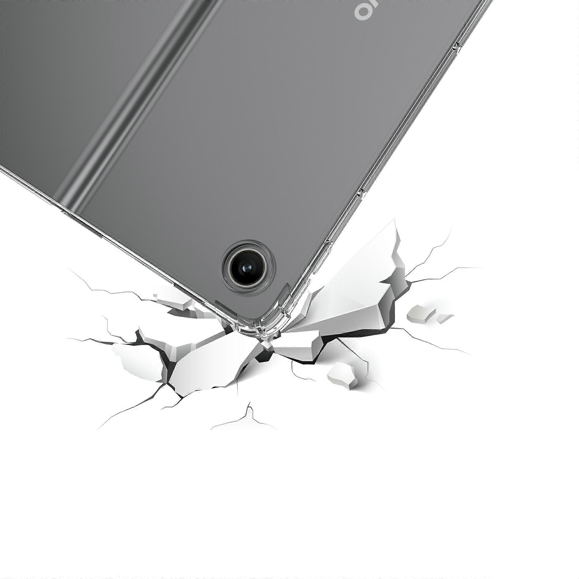 Husa tableta TPU transparenta pentru Lenovo Tab Plus, protectie colturi, design ultra-subtire