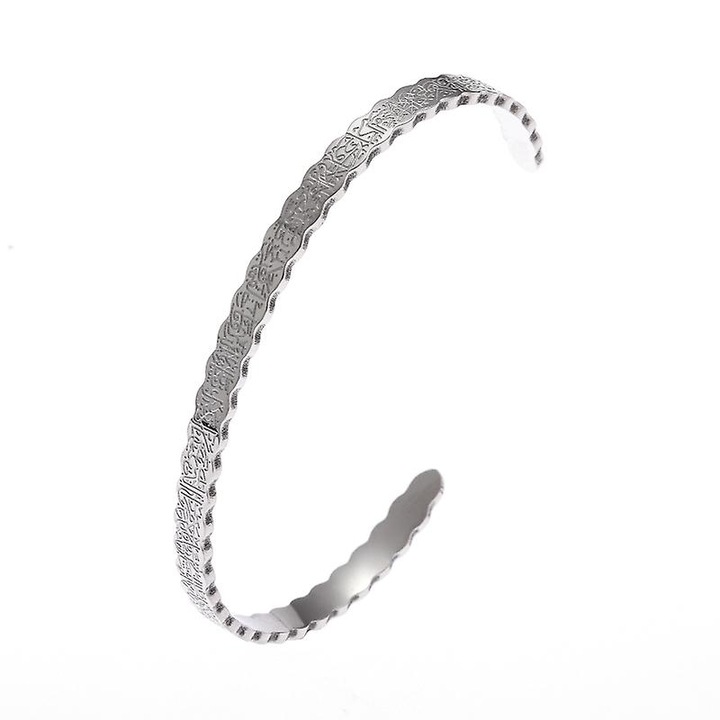 Bratara, Otel Inoxidabil, Unisex, Argintie