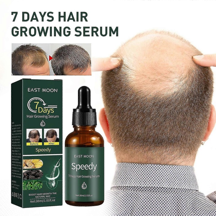 Serum pentru Cresterea Parului 7Days, Anti-detachment, 30ml, 10.5x2.8cm