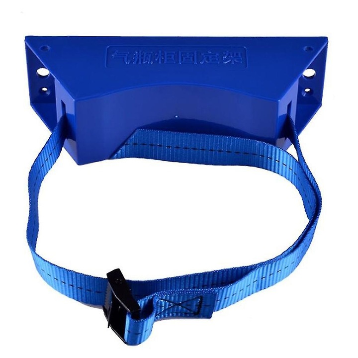 Suport butelie pentru rulota, plastic, capacitate mare, albastru, 232x65x80mm