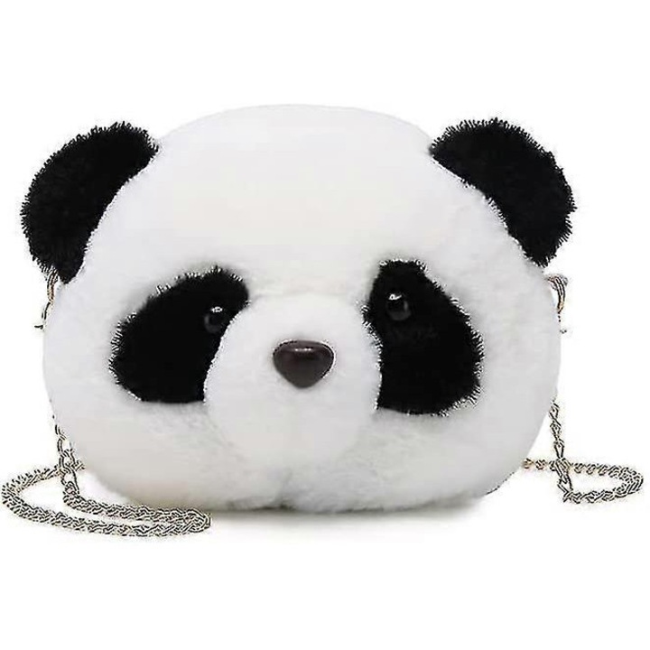 Panda puha táska lányoknak, mini válltáska, levehető pánttal, mérete 19x7x12cm