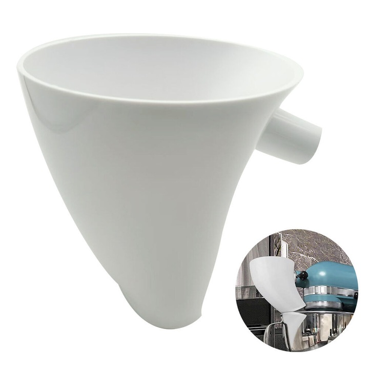 Palnie pentru faina, alb, 12.3x12.2x10.8cm