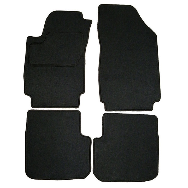Set covorase auto, Cetus, Fiat Stilo, 2001-2008, negru
