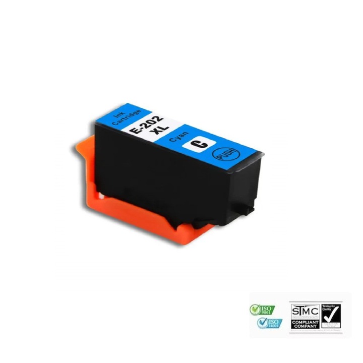 Kompatibilis tintapatron Epson T-202XL T 202XL, ciánkék, 13 ml, Epson Expression Premium XP-6000, Epson Expression Premium XP-6005, Epson Expression Premium XP-6100, XP-6105 nyomtatókhoz