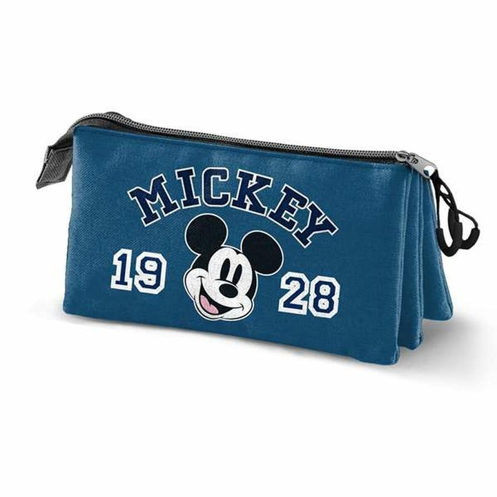 Несесер троен Mickey Mouse Class Син 23 x 8 x 11 см