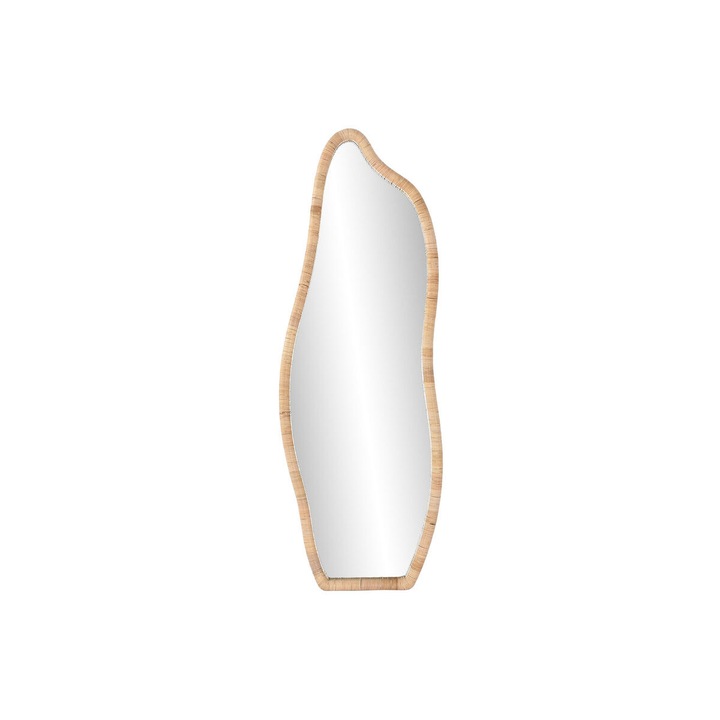 Oglinda de perete Home ESPRIT Natural Geam Ratan Scandi 52, 5 x 4 x 150 cm