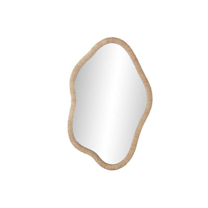 Oglinda de perete Home ESPRIT Natural Geam Ratan Scandi 63, 5 x 4, 5 x 101 cm