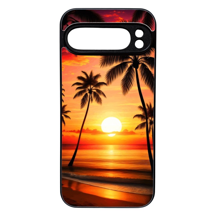 Husa Soft TPU compatibila cu Google Pixel 9 Pro XL, Sunset Design