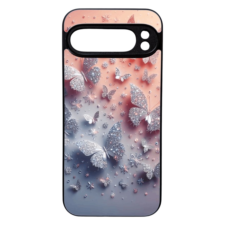 Husa Soft TPU compatibila cu Google Pixel 9 Pro XL, Butterfly Design