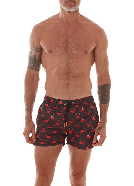 Pantaloni de baie barbati, Bluepoint, Short Crab, maro/portocaliu