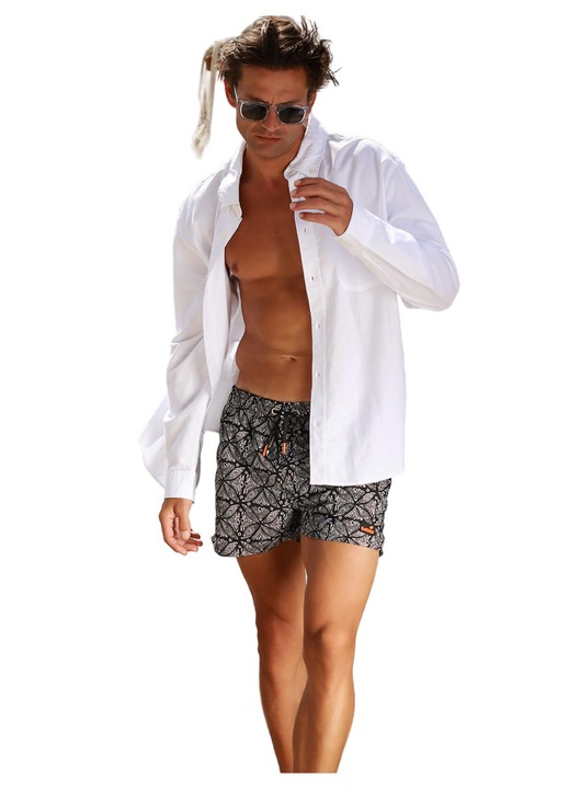 Pantaloni scurti de baie barbati, Bluepoint, Gri