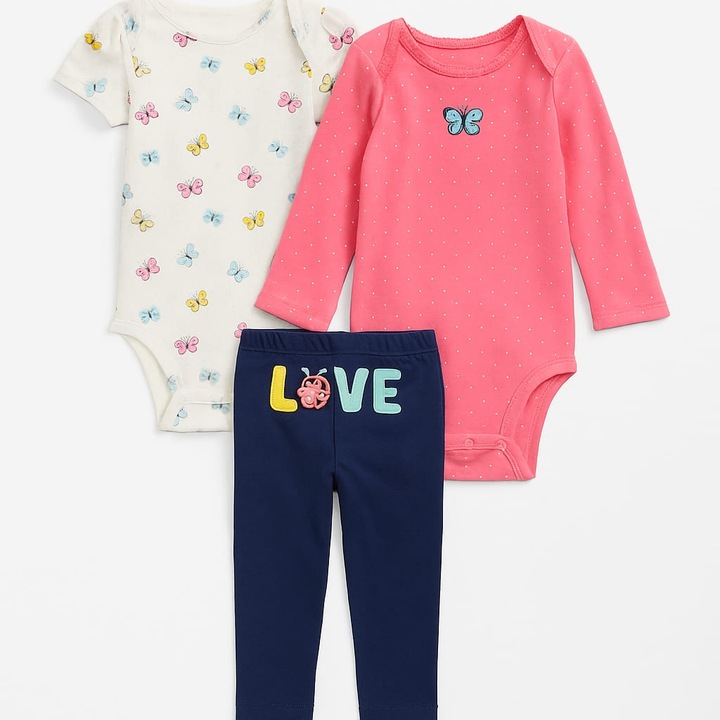 Comple Carter's bumbac 3 piese fetita 12 luni