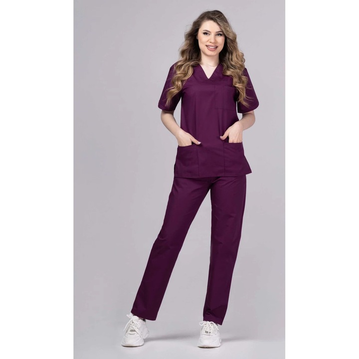 Női orvosi ruha Women New ClassIQ, Blúz és nadrág, Rubin S