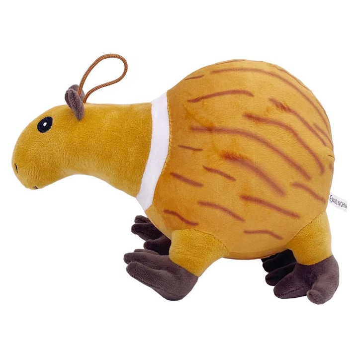 Jucărie de pluș Fabrilux model Capibara Coco, design amuzant, 26x18 cm, greutate 155g