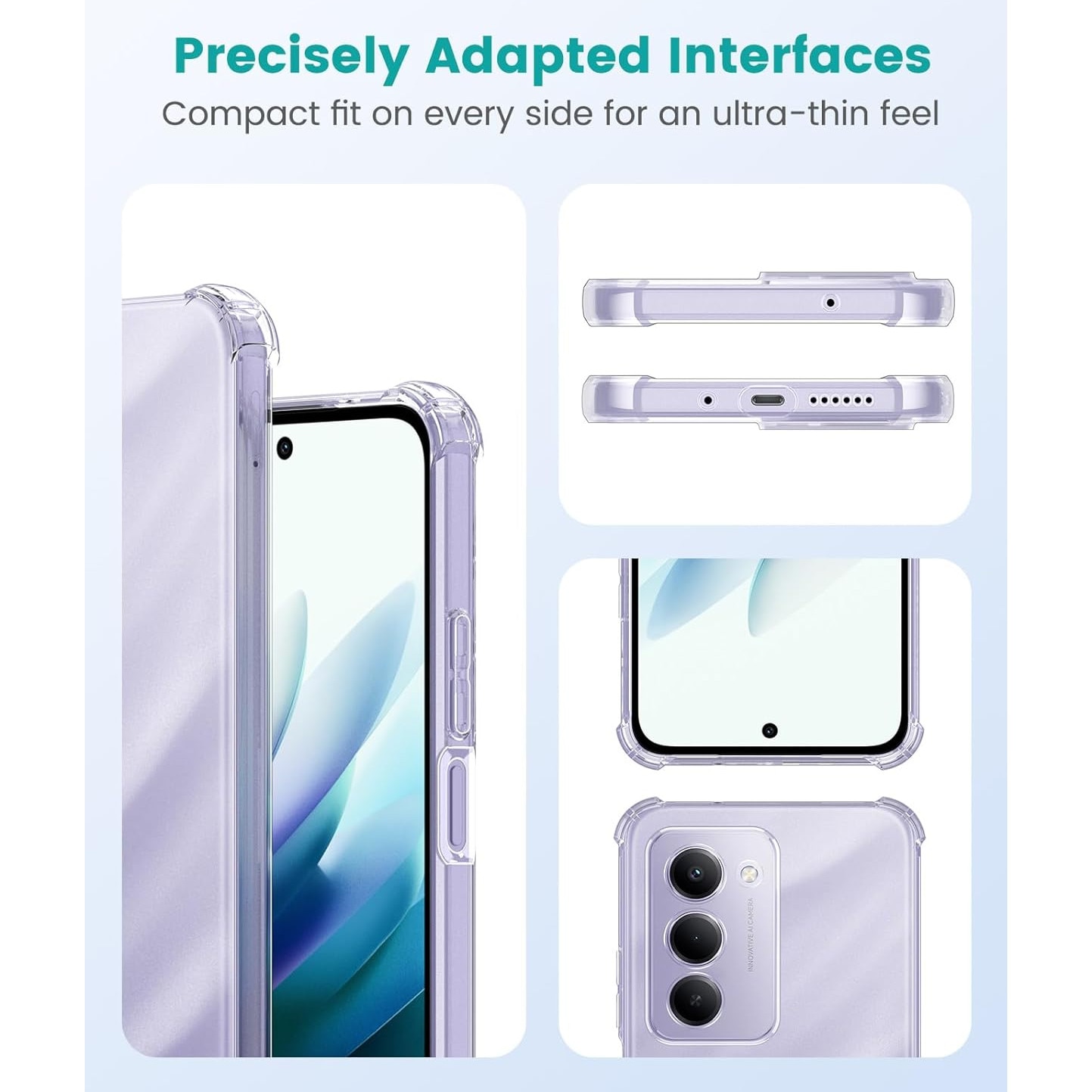 Husa pentru Xiaomi Redmi 15 5G Slim Anti-Shock 1.5mm reinforced 4 corners, transparenta