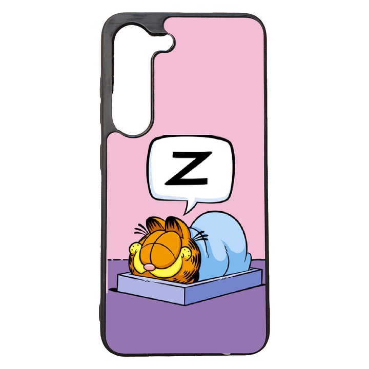 Husa telefon Compatibila cu Samsung Galaxy S21, silicon, model Garfield