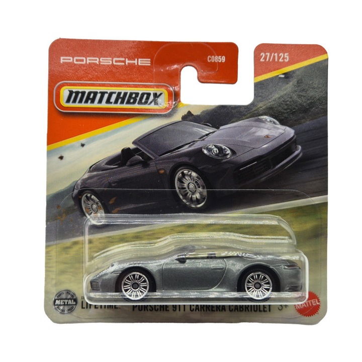 Porsche 911 Carrera Cabriolet - 27/125 - bliszteres - Matchbox - 1:64