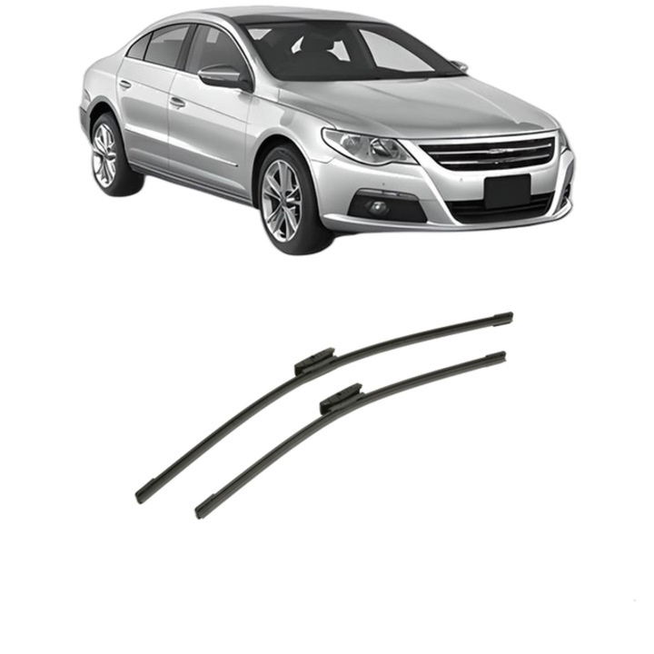 Set stergatoare auto Volkswagen PASSAT CC B6 (357) din 2008-2012, pentru parbriz auto, 2 bucati, Bosch Aerotwin Multi, din cauciuc siliconat rezistent, Volkswagen