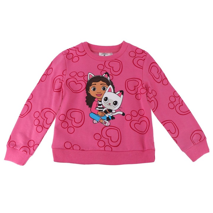 Bluza maneca lunga cu design Gabby's Dollhouse 33736, Roz