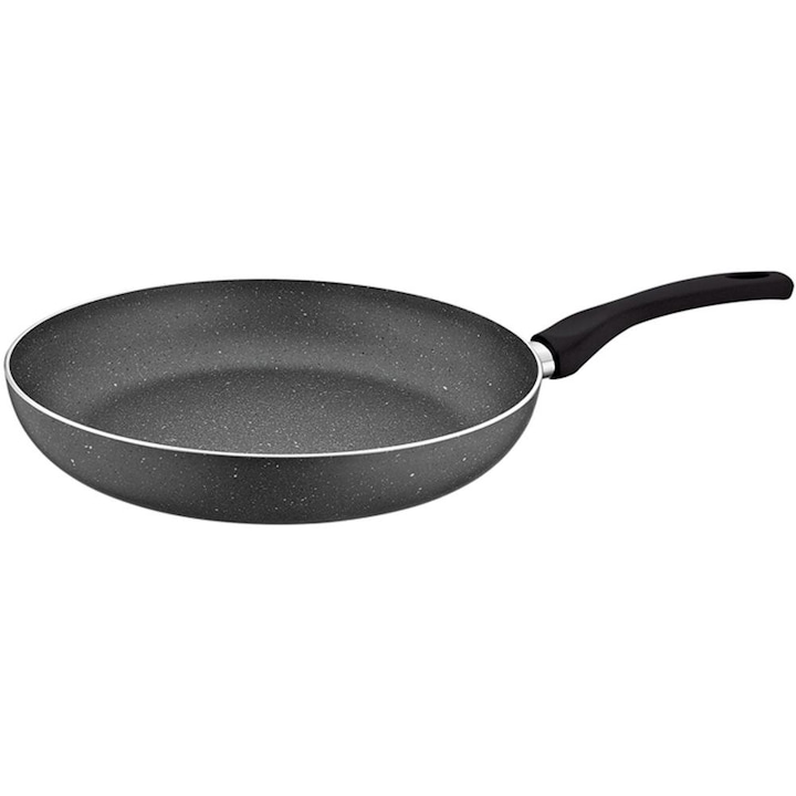 Set 2 x Tigaie din Aluminiu, Diametru 24 cm, Interior Granit, Gri