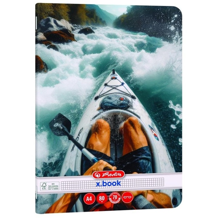 Set 25 x Caiet A4 Matematica, Motiv Extreme, 80 File, Hartie 70 g/mp, Colturi Rotunjite