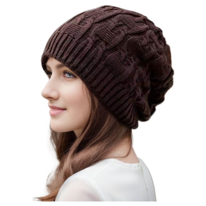 Caciula de iarna, Omelivon, Maro inchis, Bumbac