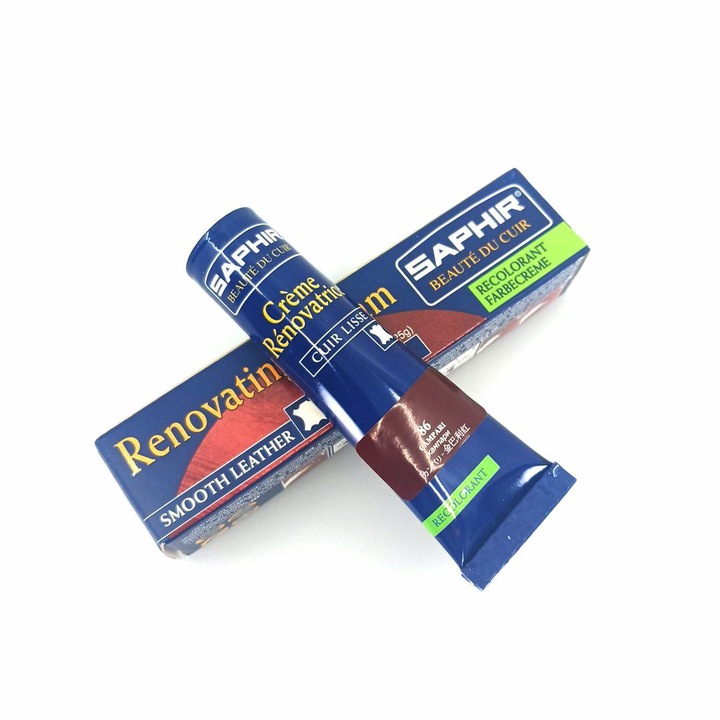 Крем за реновиране Saphir 25ml, 86 campari, за кожа, персонализирани нюанси