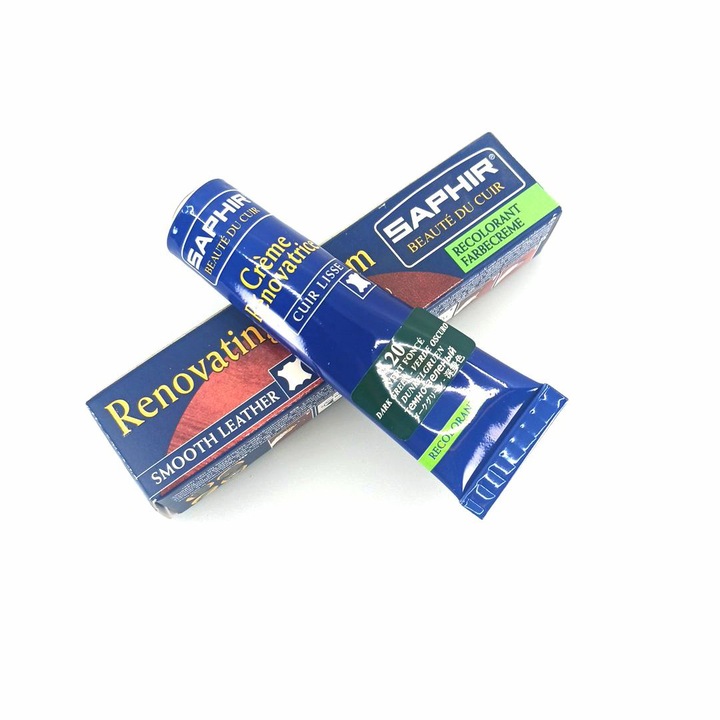 Крем за обновяване на кожа Saphir 25ml, тъмнозелен, за обувки и аксесоари