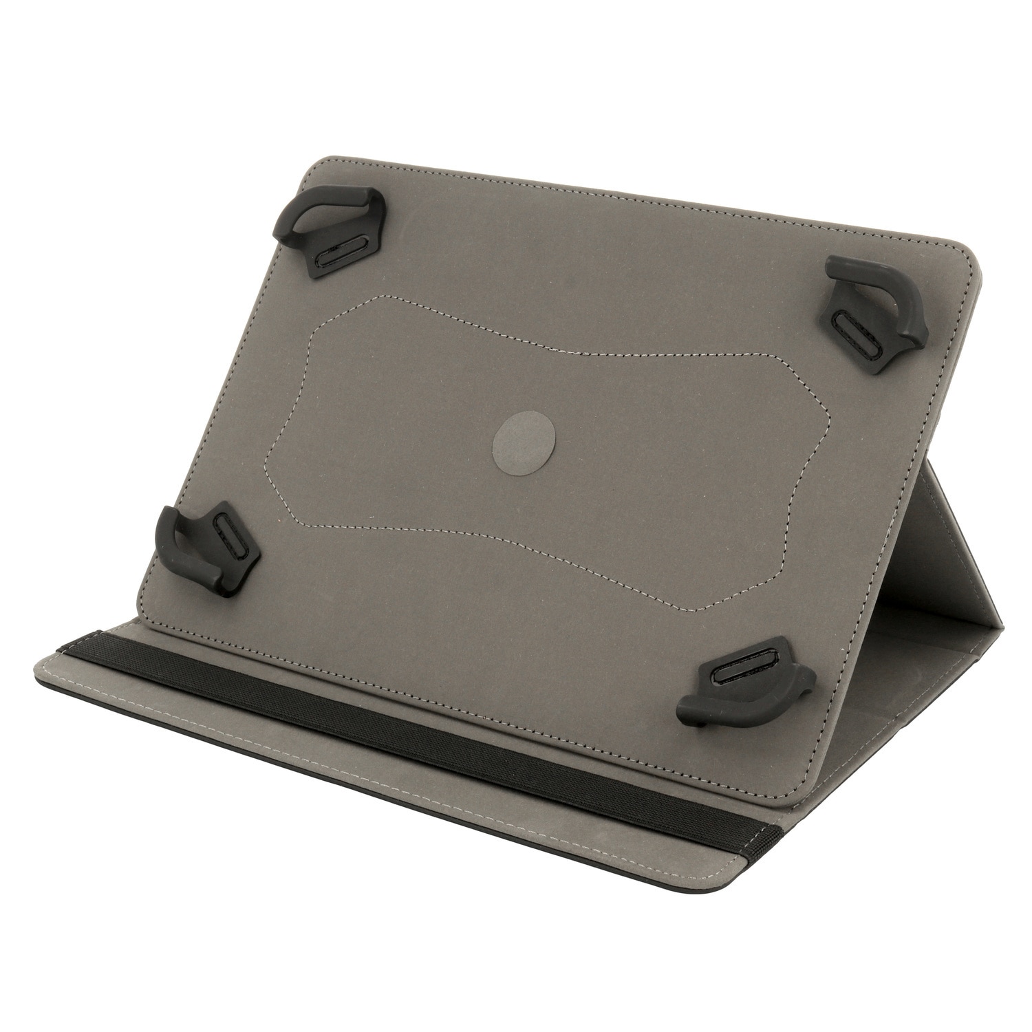 Husă universală rotativă tabletă 10 inch, Wonder, negru cu model barză și flori, dimensiuni ajustabile