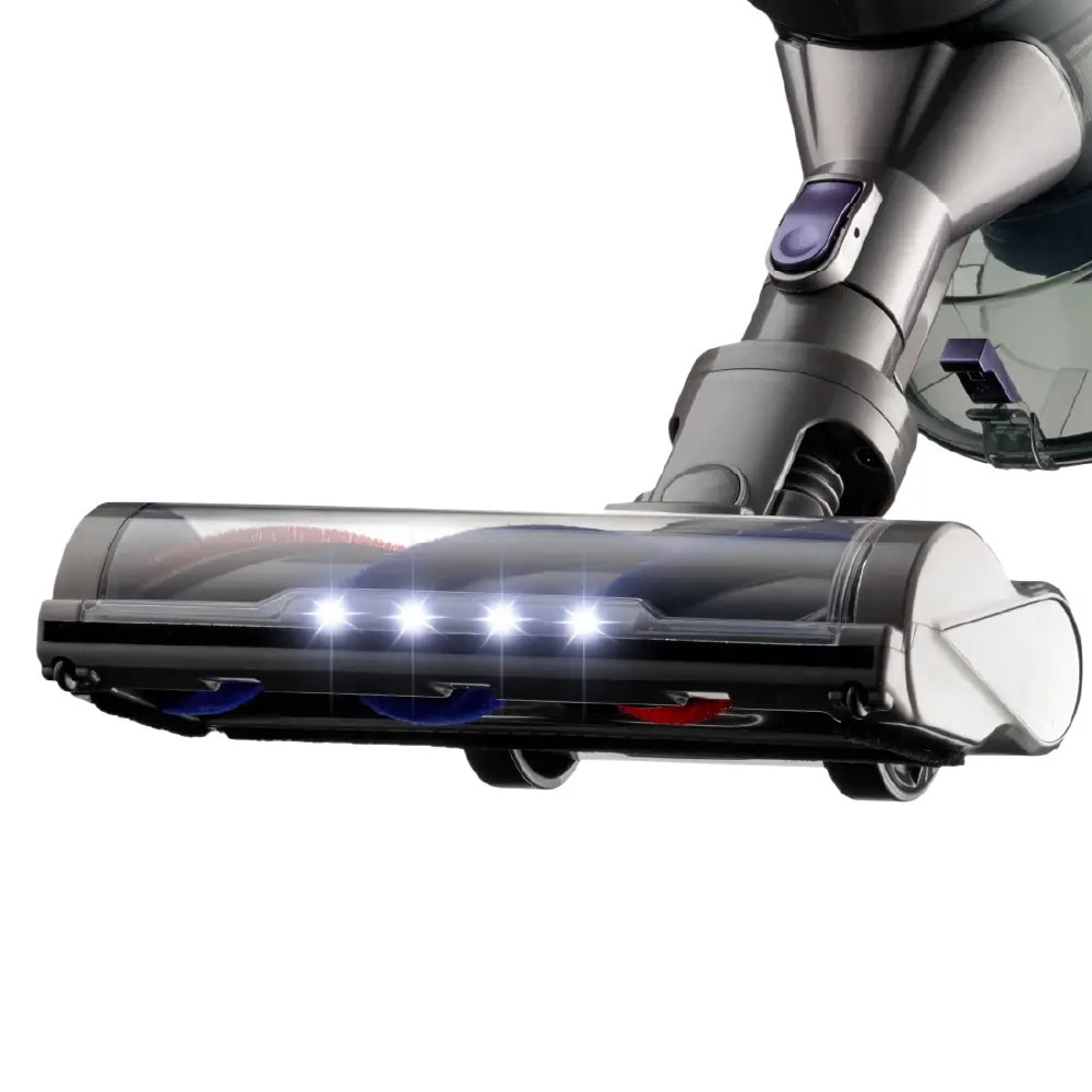 Aspirator vertical fara sac Solis, Flexi Vac Cleaner 350, reincarcabil, pentru toate suprafetele, capacitate 1 litru, perie cu iluminare LED, tub telescopic, filtru HEPA, ecran tactil, usor de folosit, antracit