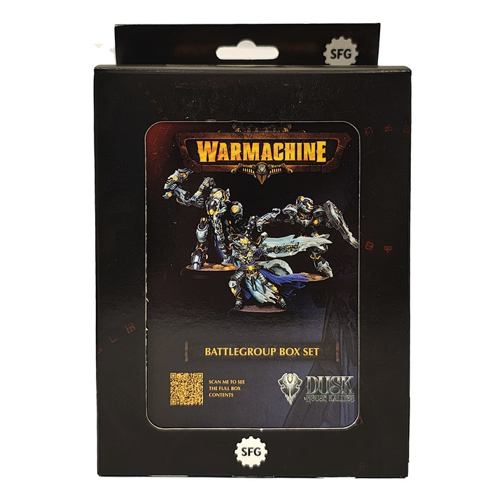 Разширение за игра Warmachine, Dusk House Kallyss Battlegroup, Steamforged Games, 3 модела за сглобяване, сив