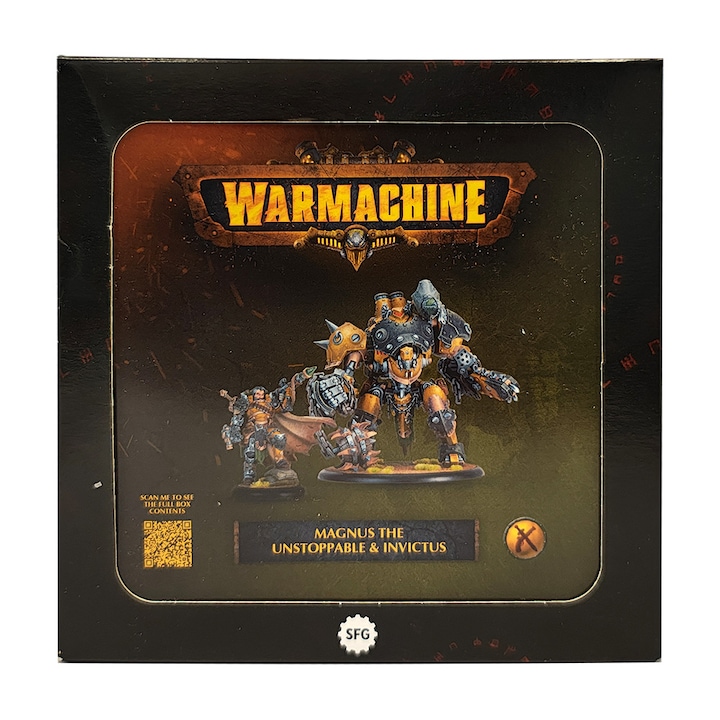 Extensie de joc Warmachine, Magnus the Unstoppable and Invictus, Steamforged Games, 2 modele de asamblat, gri