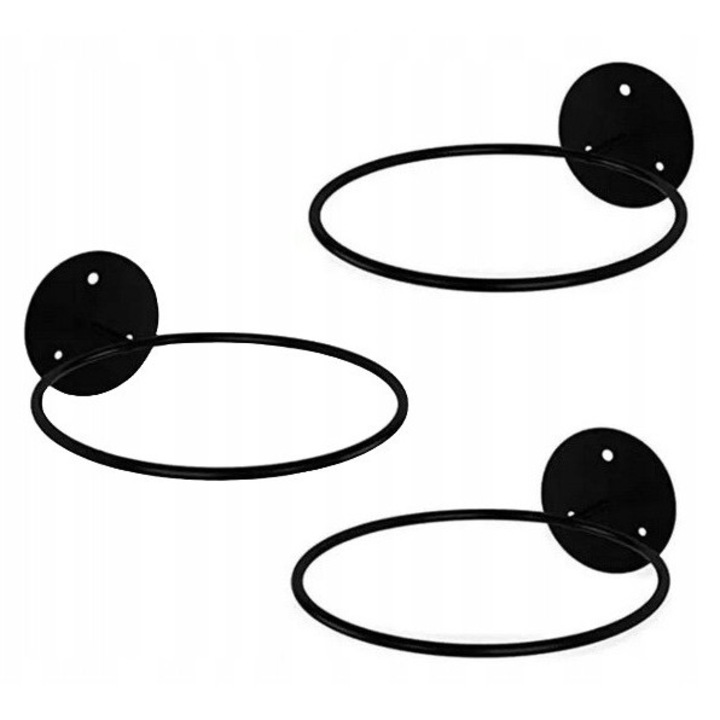 Suport metalic pentru minge, DragonFly, Negru, 18,5cm