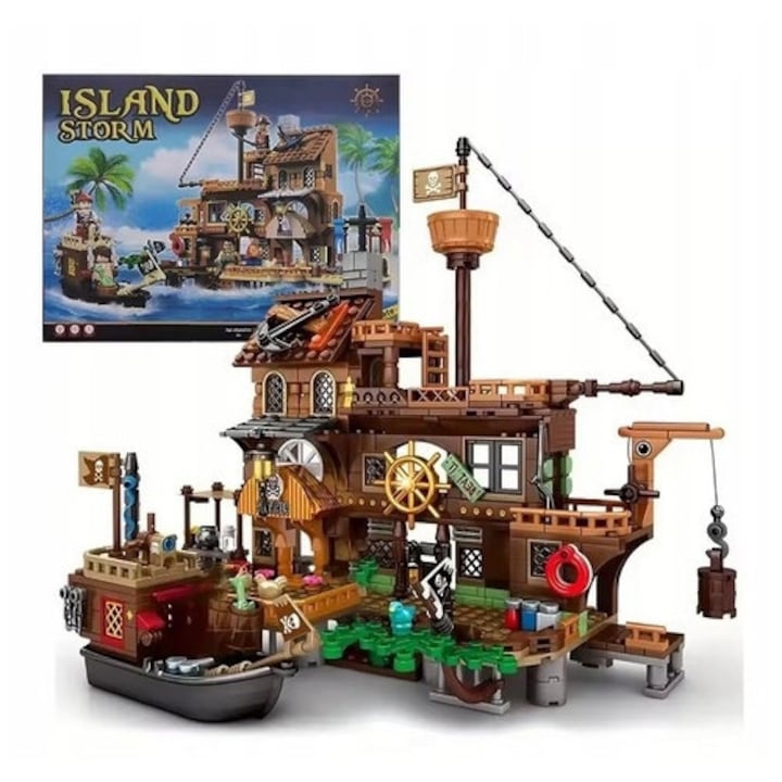 Конструктор Виспа Пиратов с кораб, 8+