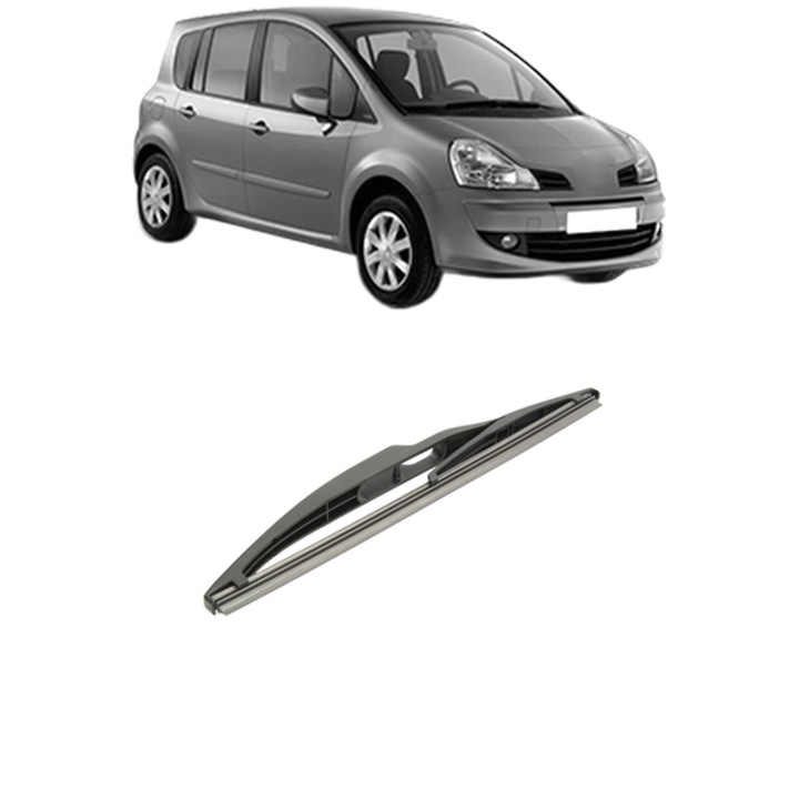 Stergator lamela spate RENAULT MODUS / GRAND MODUS (F/JP0_) din 2004-2012, Bosch Twin, din cauciuc siliconat rezistent, RENAULT