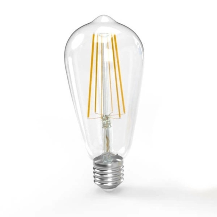 LED крушка с нажежаема жичка винтидж ретро Едисон ST64 2700K E27 7W, прозрачна