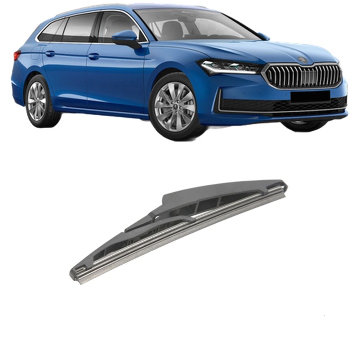 Stergator lamela spate SKODA SUPERB IV (NZ3) din 2023-2025, Bosch Twin, din cauciuc siliconat rezistent, SKODA