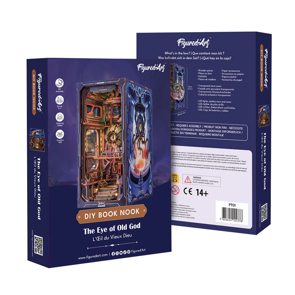 Set puzzle 3D Book Nook The Tree of Wisdom, separator de carte