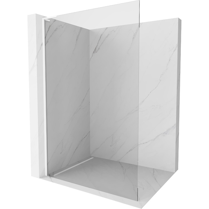Mexen Kioto L Walk-in zuhanyfal, 80 x 200 cm, átlátszó, fehér - 800-080-103-20-00