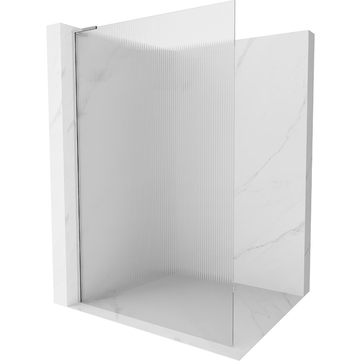 Mexen Kioto L walk-in zuhanyfal 80 x 200 cm, átlátszó, króm - 800-080-103-01-09