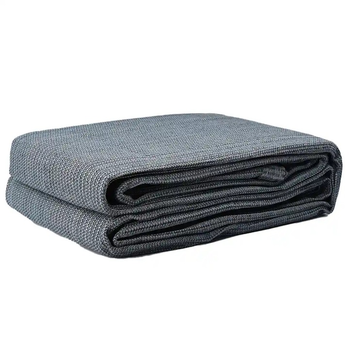 Covoare pentru vidaXL, Cort Albastru si Gri 600 x 250 cm Polietilena