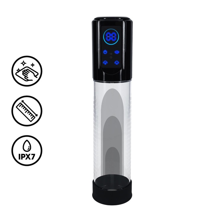 Водоустойчива автоматична вакуумна помпа MEGALIFT, Pumped by Shots, черна