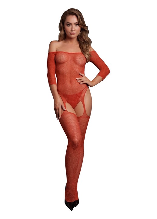 sexy ShotsToys, cu umeri goi, rosu, Rosu/Auriu, One Size